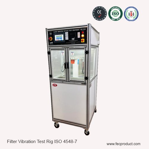 filter vibration test rig iso 4548 7
